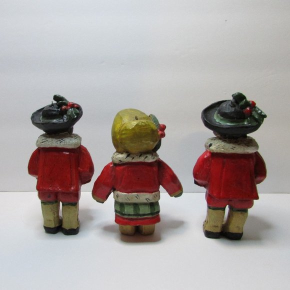 vtg House of Hatten 1991 Victorian Christmas Caroling family carolers figure lot - Picture 15 of 16